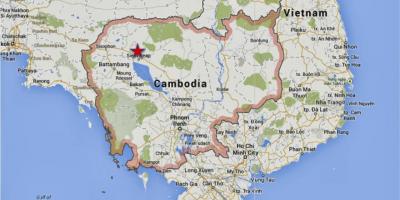 Žemėlapis siem reap (Kambodža